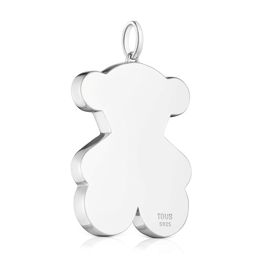 Large 38mm silver bear Pendant Sweet Dolls