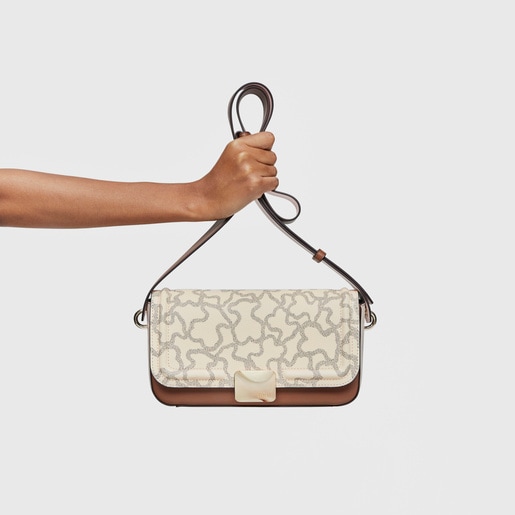 Bandolera mediana beige Kaos Icon