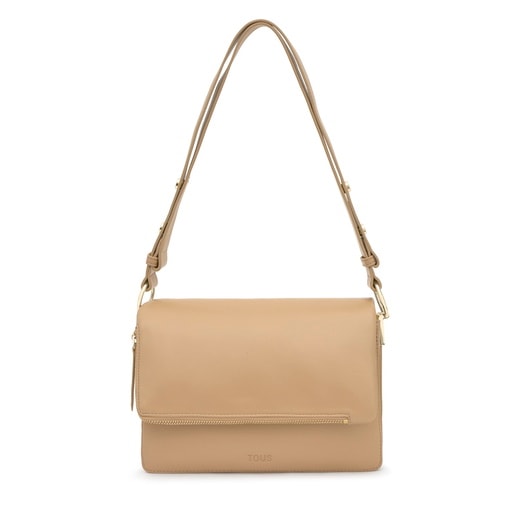 Medium sand-colored Crossbody bag TOUS Audree Soft