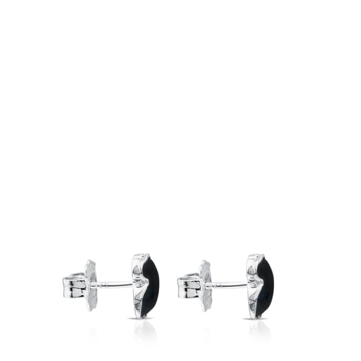 Silver New TOUS Color Earrings with Onyx | TOUS