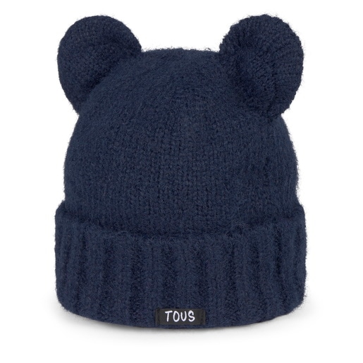 Gorro azul marino TOUS Bear ears
