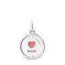 Pendentif Mum TOUS Crossword Mama en argent et émail rose