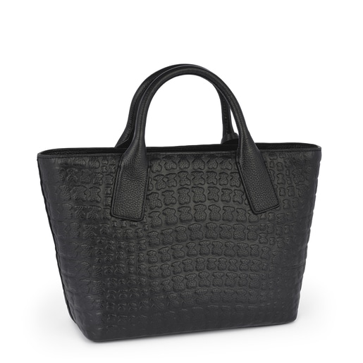 Sac cabas Sherton noir en cuir