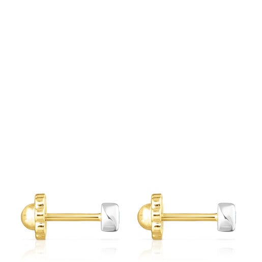 Yellow and White Gold TOUS Diamonds earrings | TOUS