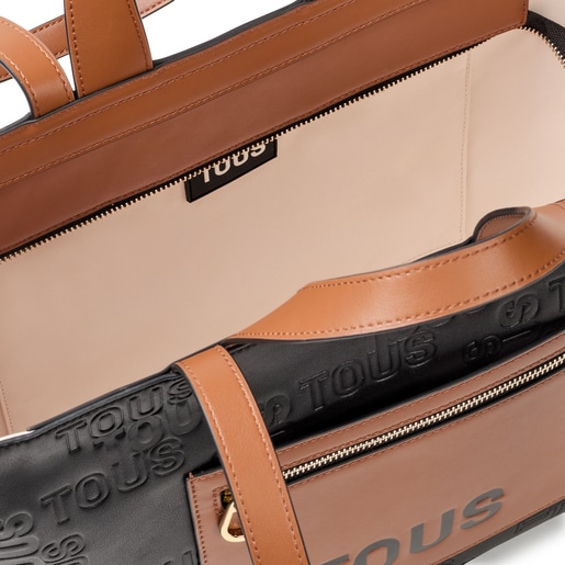 Medium black and brown Tote bag TOUS Nanda | TOUS