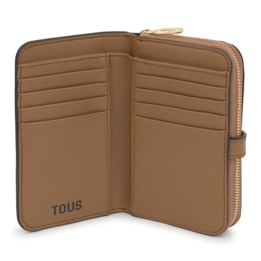 Earth-colored Wallet TOUS Buckles Silhouette