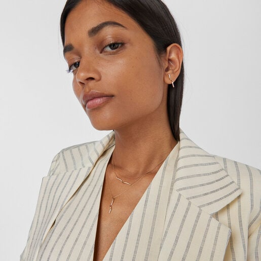 Collier TOUS Beach en or avec spirale de diamants