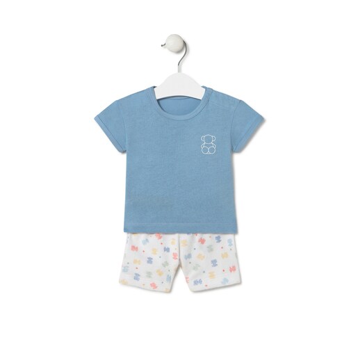 Conjunto de bebé menino Star azul celeste