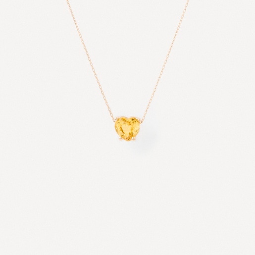 Gold Heart necklace with sapphire TOUS ATELIER