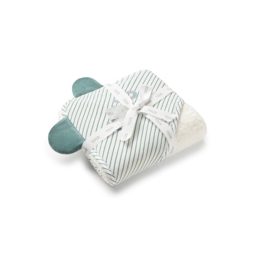 Tous Baby bath cape in Classic green