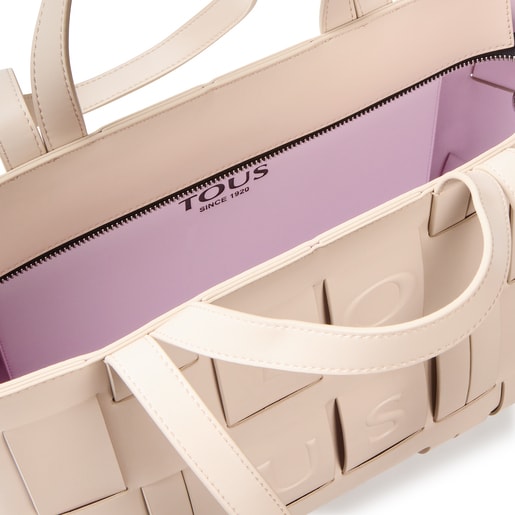 Cabas TOUS Damas beige et mauve