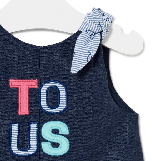 Romper in Boat navy blue