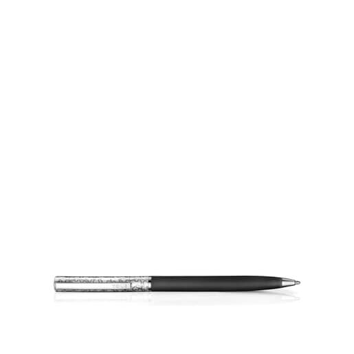 Steel TOUS Kaos Ballpoint pen lacquered in black