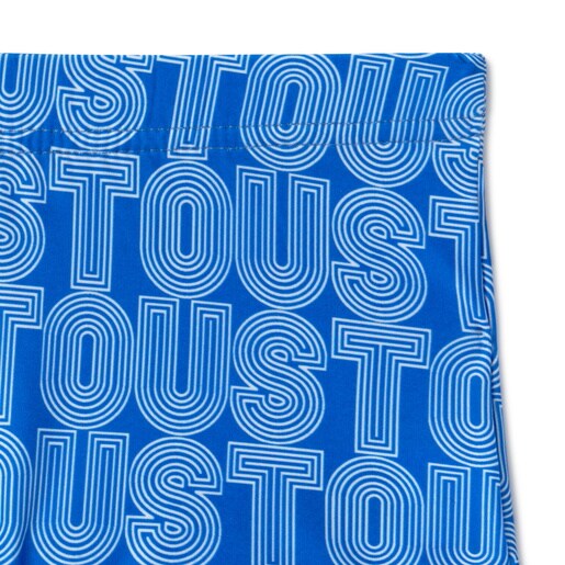 Boys swimming trunks in Line blue