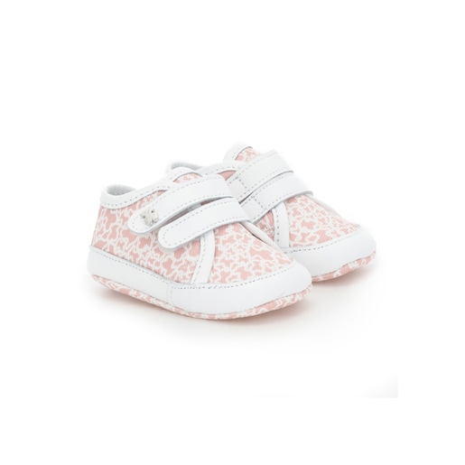 Kaos Mini Run baby canvas sport shoes in pink