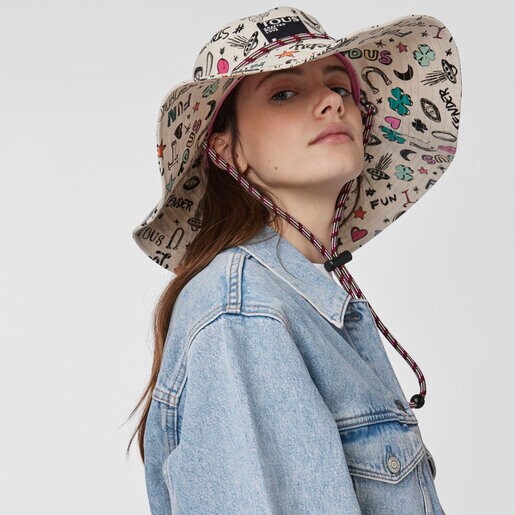 Multi-colored cotton Samba Sombrero