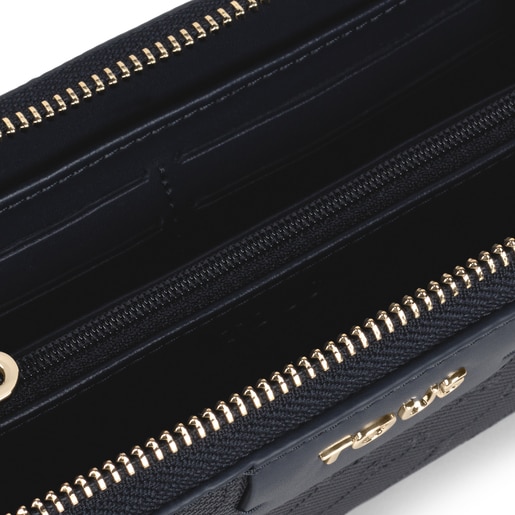 Medium navy blue Script Day wallet