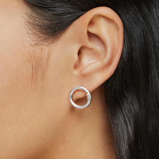 Silver Hold Earrings