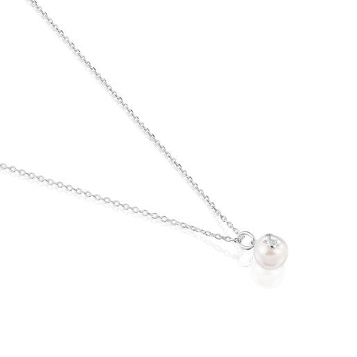 Silver TOUS Sweet Dolls Necklace with pearls