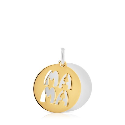 Two-tone Medallion pendant TOUS Mama