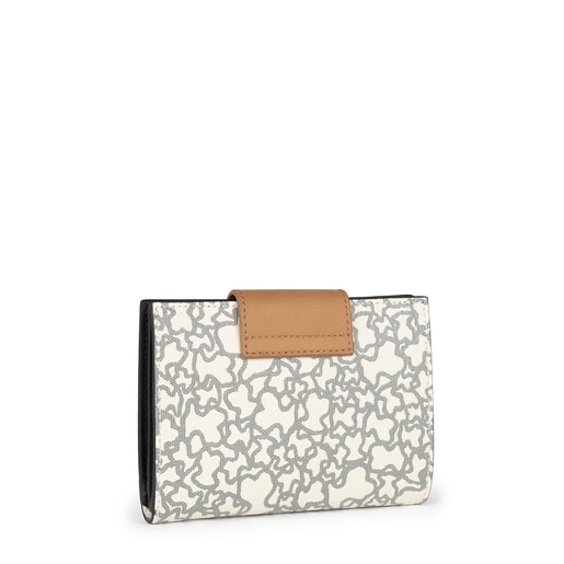 Cartera Kaos Mini beige y negro