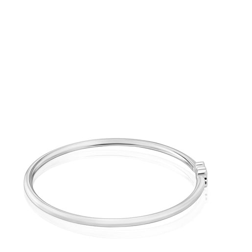 Bracciale rigido in argento con charm a orsetto Sweet Dolls