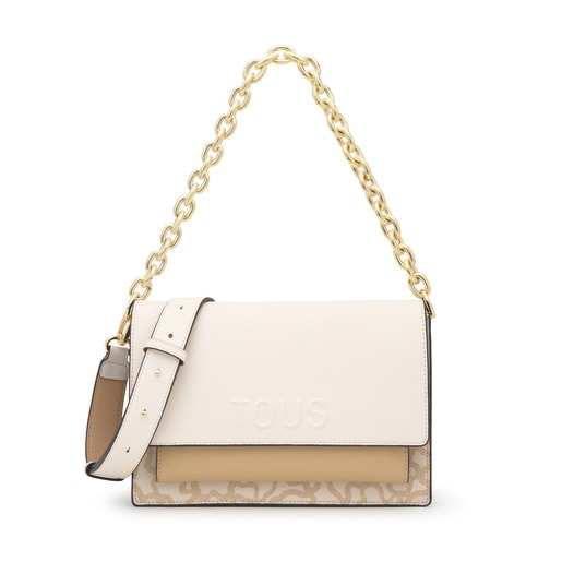 Medium ivory-colored Audree Crossbody bag Kaos Icon