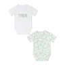 Pack of wrap-over baby bodysuits in Kaos mist