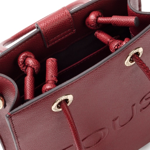 Mini burgundy TOUS Pop Handbag