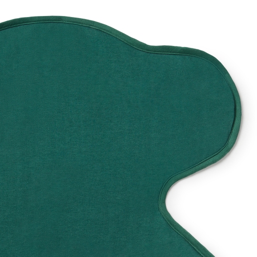 Bear-shaped travel changing mat in Trend green