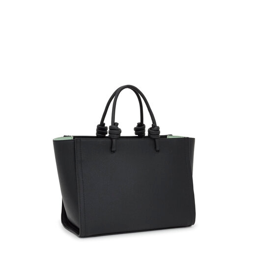 حقيبة تسوق La Rue New Amaya متوسطة الحجم من TOUS باللون الأسود