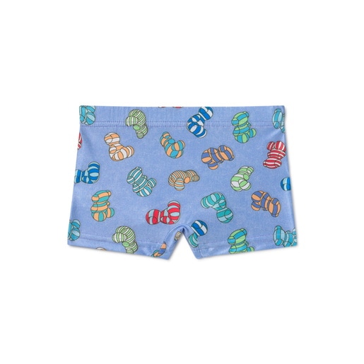 Bañador bóxer de niño Candy azul