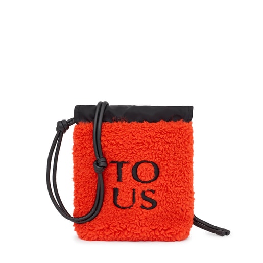 Mini bolso naranja TOUS Empire Fur