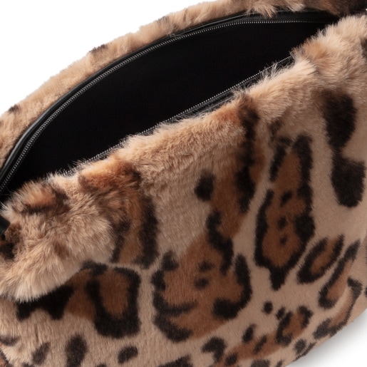 Medium beige and black Amaya Kaos Shock Wild Handbag