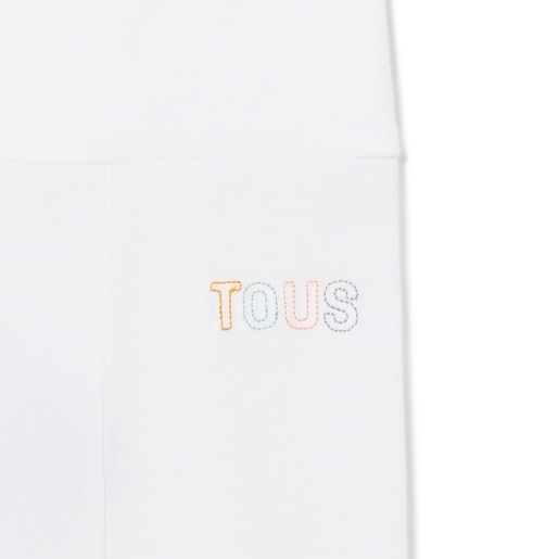Baby leggings in plain white