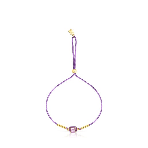 Cord TOUS Vibrant Colors Bracelet with amethyst and enamel | TOUS