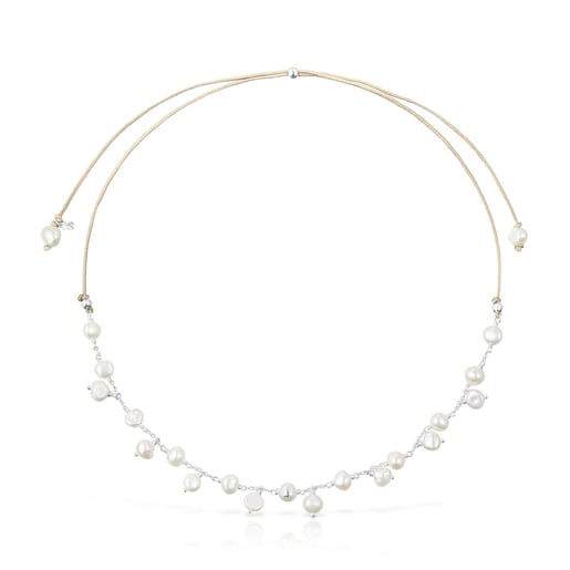 Silver and pearl TOUS Icon Pearl Necklace | TOUS