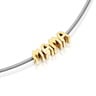 Collana corta in acciaio e argento placcato oro 18 kt TOUS Mama