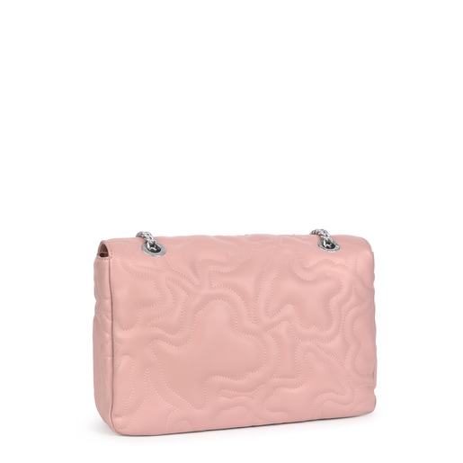 Medium pink Kaos Dream Crossbody bag with a flap | TOUS