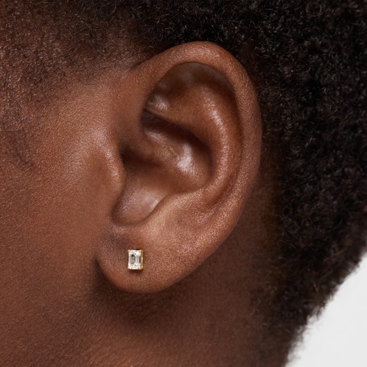 14kt gold Ear piercing with 0.21ct lab-grown diamond Shine LGD