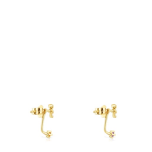 TOUS Gold TOUS Teddy Bear Earrings with gemstones | Westland Mall