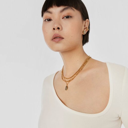 תליון Twiling מוורמיל כסף וכסף כהה בגודל 15 מ"מ