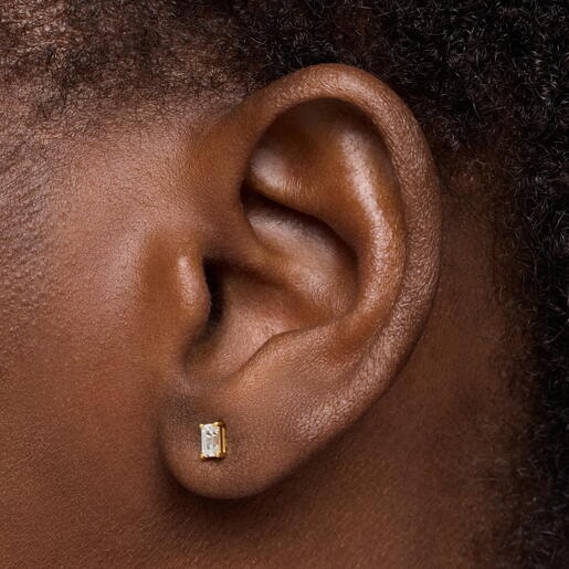 Single 14kt gold Earring with 0.20ct lab-grown diamond TOUS Shine LGD