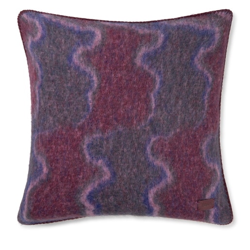 Cojín gris oscuro y burdeos TOUS Bear Waves