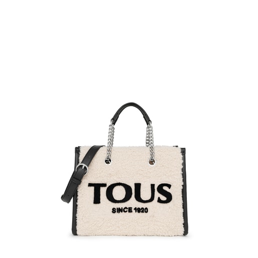 Medium beige Amaya Warm Shopping bag | TOUS