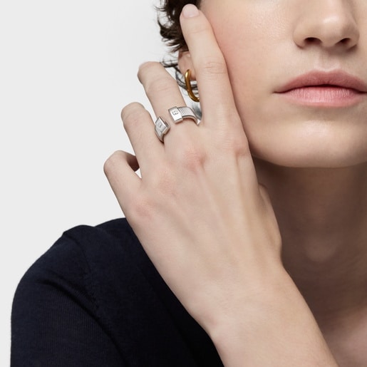 Anillo abierto de acero Bulevard