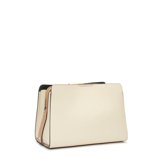 حقيبة واسعة متوسطة الحجم باللون الرملي من تشكيلة TOUS Kaos Icon