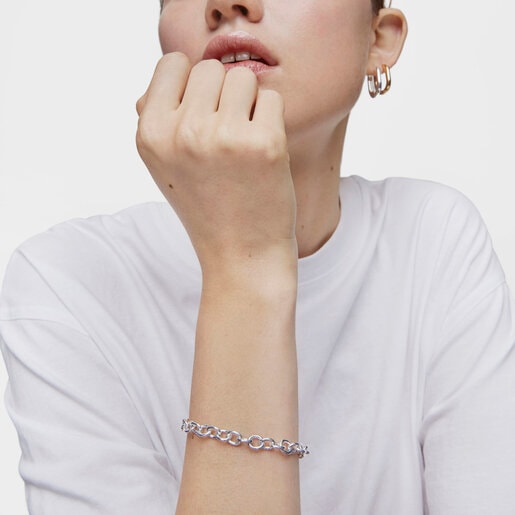 Silver Chain bracelet TOUS Basics