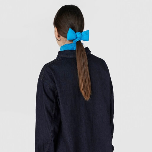 Coletero azul TOUS Cloud Scrunchie