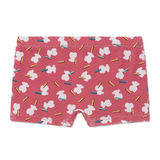 Bañador short Party Coral